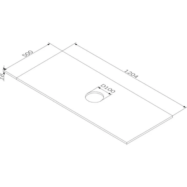 Столешница Am.Pm Func 120 см белый глянец M8FST1201WG (детальная фотография), в наличии