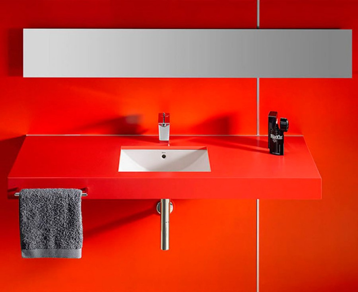 Раковина Roca Diverta 50 см встраиваемая 327114000 (детальная фотография), прямоугольной формы