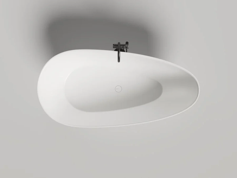 Ванна из искусственного камня Salini Paola 172х83 см белая 1015104G (детальная фотография), 170x80 см