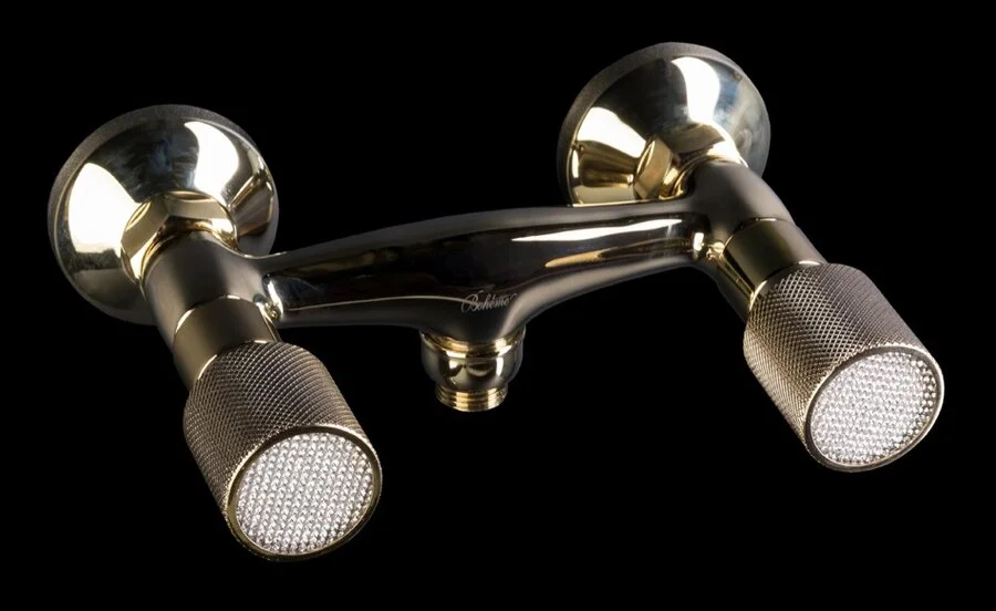 Смеситель для душа Boheme Royal Cristal золото 294-Royal/CRST (детальная фотография)