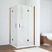 Душевой уголок профиль бронза стекло сатин Vegas-glass