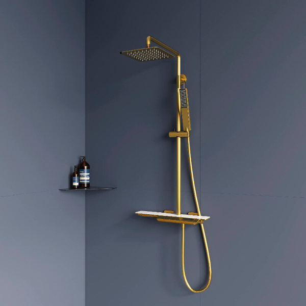 Душевая стойка RGW Shower Panels 51140134 латунь (детальная фотография), в наличии, нет в наличии