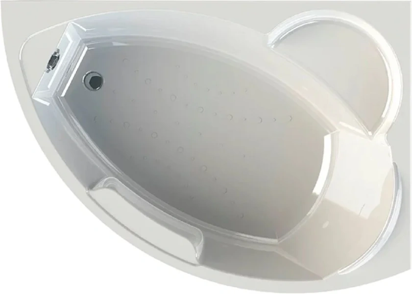 Акриловая ванна Радомир Алари 2-01-0-1-1-218/2-01-0-2-1-218, 168 х 120 см, L/R, с каркасом, белая (детальная фотография), акриловые