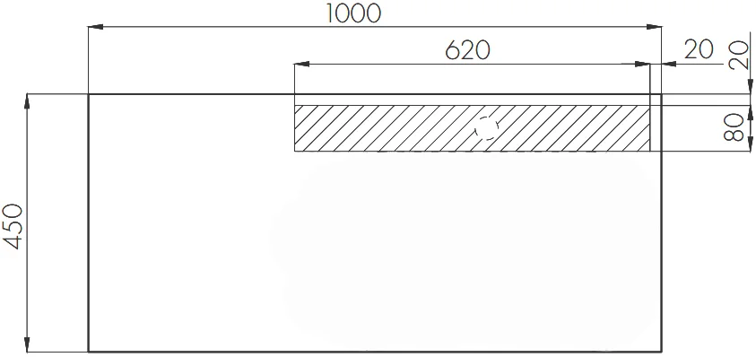 Столешница и панель Акватон Мишель 100 см дуб эндгрейн 1A253103MIX40 (детальная фотография) index_2