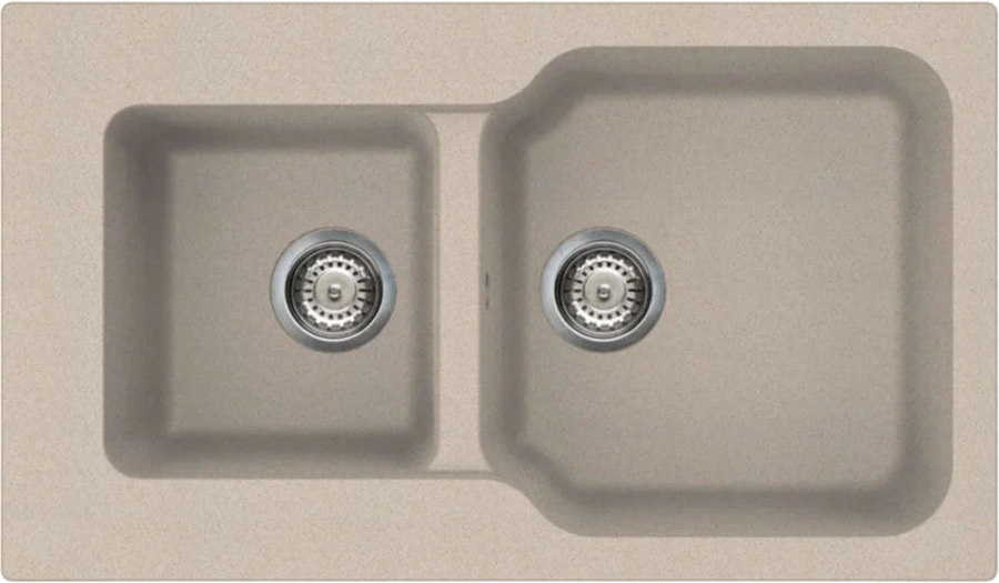 Мойка для кухни Omoikiri Maru 86-2-SA 86 см бежевая 4993286 (детальная фотография)