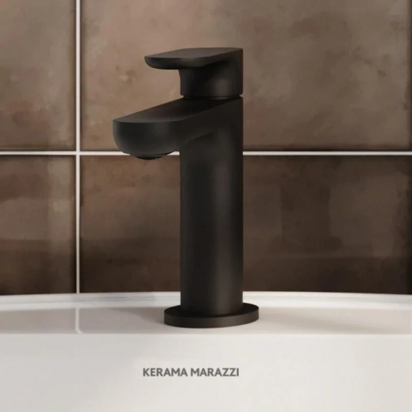 Смеситель для раковины Kerama Marazzi Ole черный матовый 69412KM.01.093 (детальная фотография), современные, hi-tech