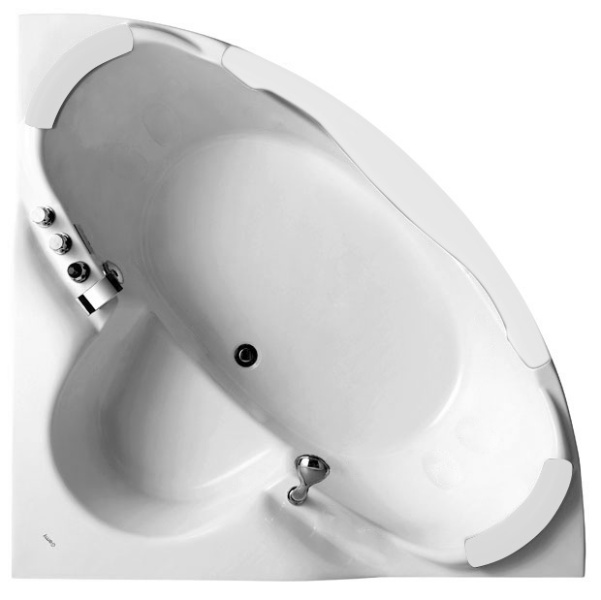 Акриловая ванна пристенная Gemy G9025 II C (детальная фотография), акриловые, стеклянные