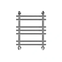 Полотенцесушитель водяной Ника Bamboo 60x40 см хром