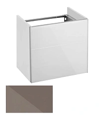 Тумба под раковину правая 50 см корпус:трюфель, фасад:стекло, трюфель Keuco Royal Reflex