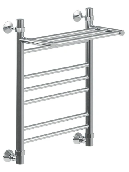 Полотенцесушитель водяной Ника Classic 60x60 см хром ЛП Г2 ВП 60/60 (детальная фотография)
