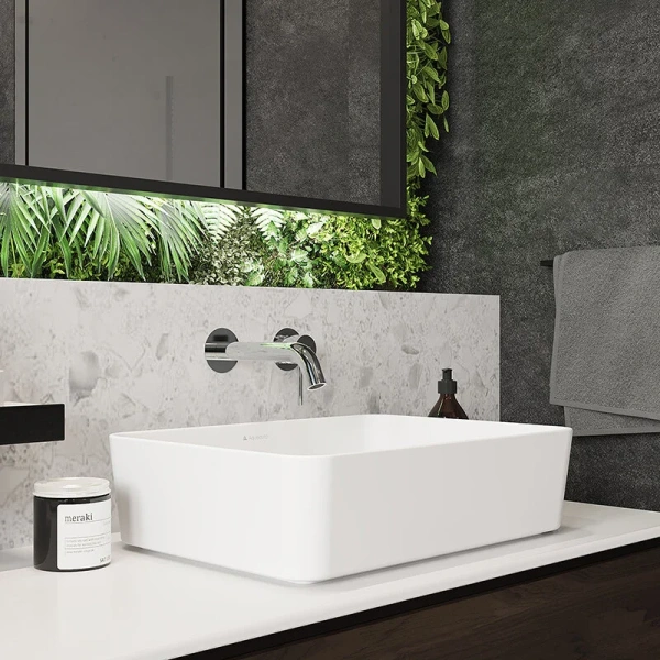 Раковина Aqueduto ESPIRAL 50 см белая матовая ESP0420 (детальная фотография), 50 см