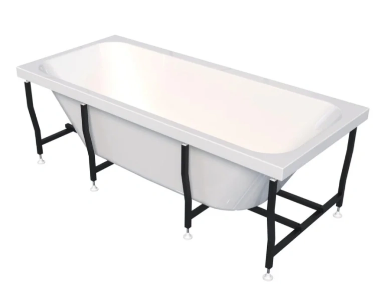 Ванна акриловая Радомир Прованс 180 x 80 см с рамой-подставкой, белая, 1-01-0-0-1-185 (детальная фотография), прямоугольные