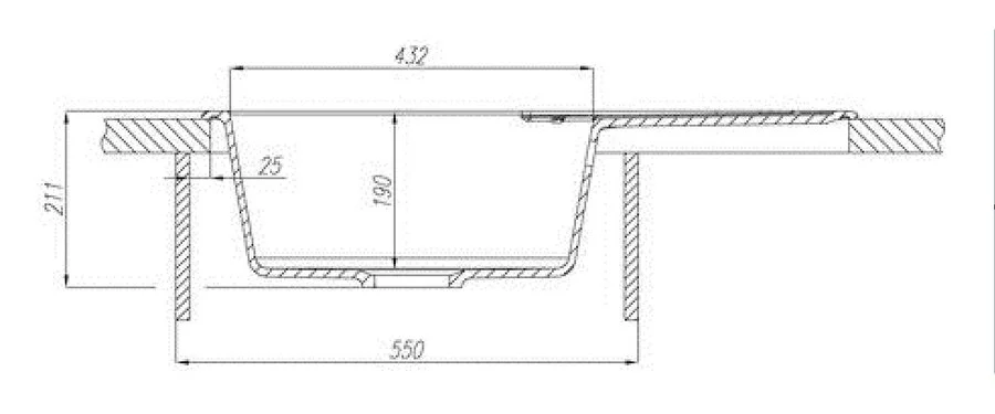 Мойка для кухни Акватон Амира 78 см латте 1A712932AI260 (детальная фотография), из искусственного мрамора