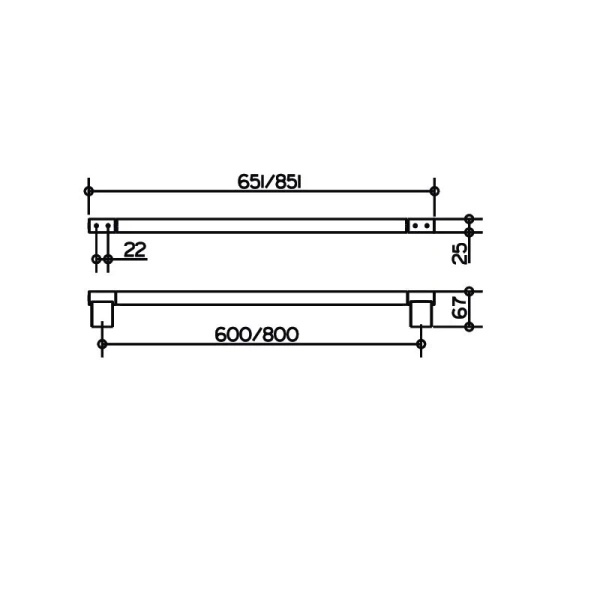 Полотенцедержатель, серебристый, Keuco Plan 14901 170600 (детальная фотография), по запросу