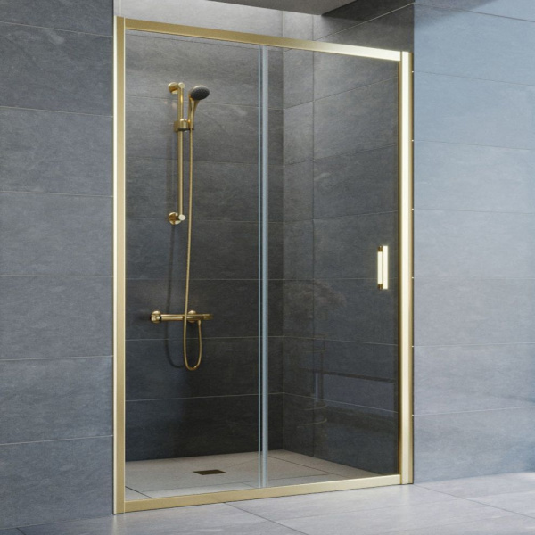 Душевая дверь стекло прозрачное Vegas-glass ZP 135 01 (детальная фотография), недорогие, в нишу, стеклянные