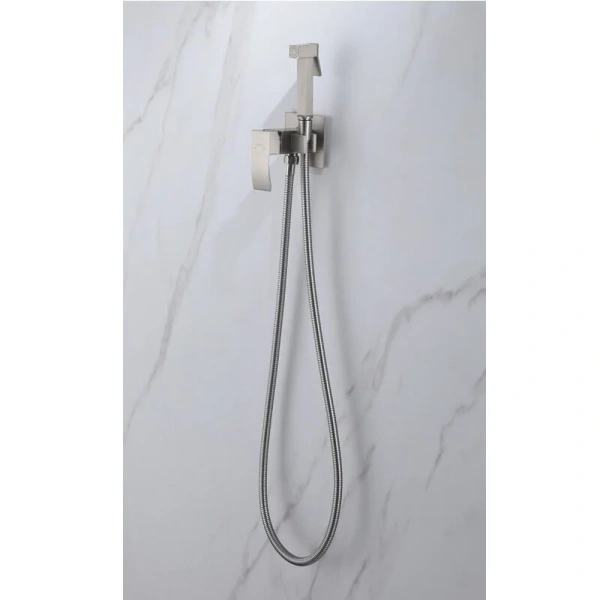 Гигиенический душ со смесителем Abber Wasserfall сатин AF8625SP (детальная фотография), современные, hi-tech