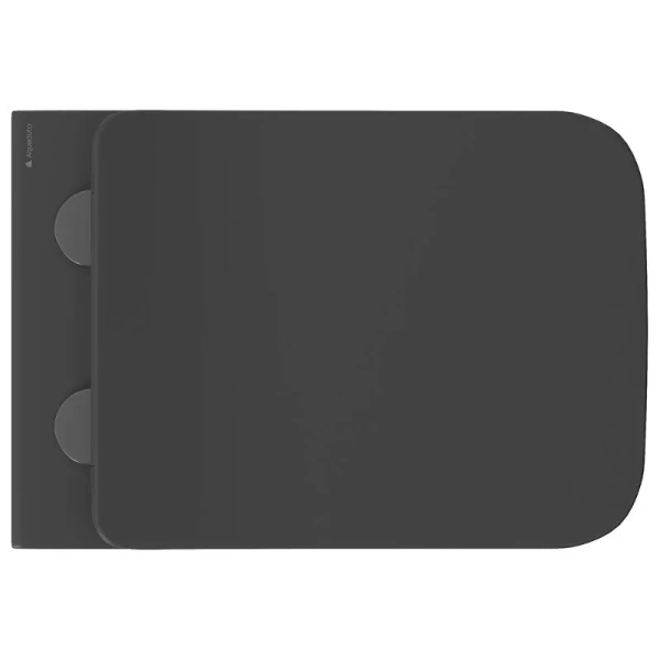 Унитаз подвесной Aqueduto ESTETA черный матовый EST0140 (детальная фотография), без бачка, со скрытым бачком