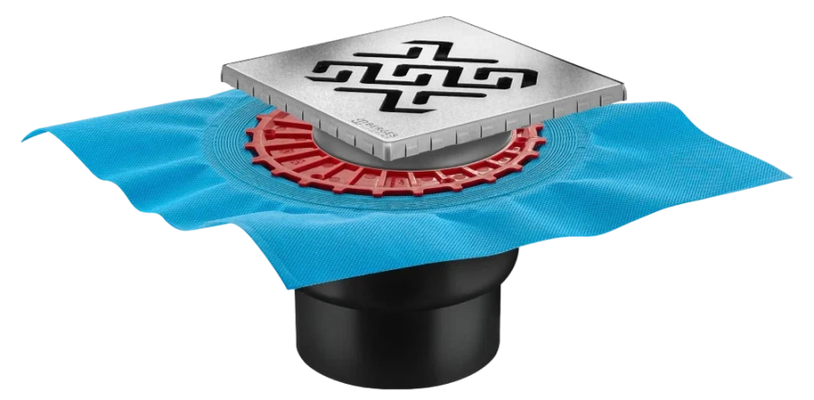 Душевой трап BERGES ZENTRUM Antik 15 см хром 091465 (детальная фотография)