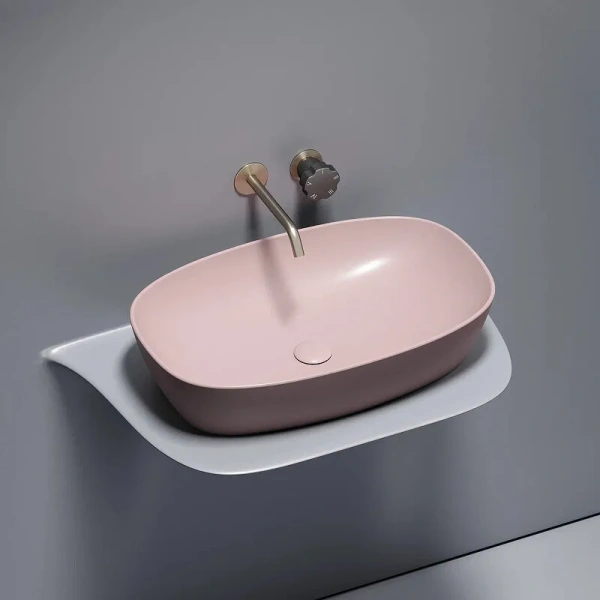 Раковина Ceramica Nova Element 60 см розовая CN6049MP (детальная фотография), одинарные