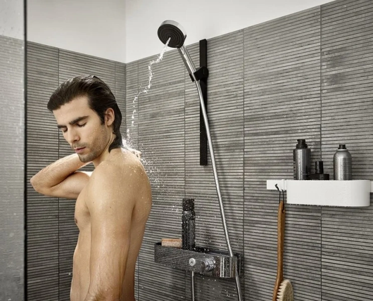 Лейка для душа Hansgrohe Pulsify белая матовая 24101700 (детальная фотография), нет в наличии