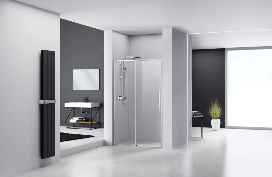 Душевая дверь в нишу RGW Stilvoll SV-12 110 см профиль хром 32321211-11 (детальная фотография), 110 см