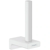 Бумагодержатель Hansgrohe AddStoris матовый белый