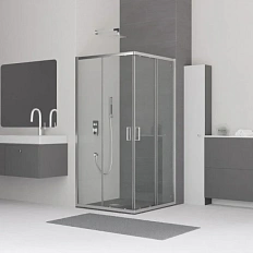 Душевой уголок RGW Classic CL-34 32093400 100х100 см раздвижная дверь