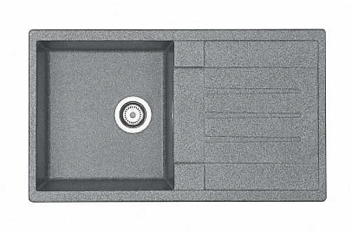Мойка для кухни Акватон Верона 85 см серая - фото 5