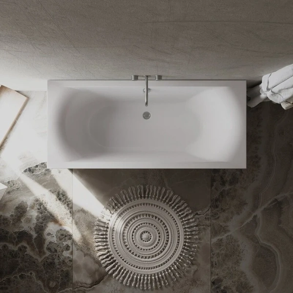 Ванна акриловая 1Marka Esma MG 01эсм1880, 180 x 80 см, белый (детальная фотография), 180х80