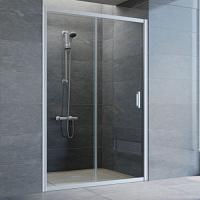 Душевая дверь профиль матовый хром стекло прозрачное Vegas-glass