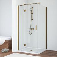 Душевой уголок профиль бронза стекло прозрачное Vegas-glass