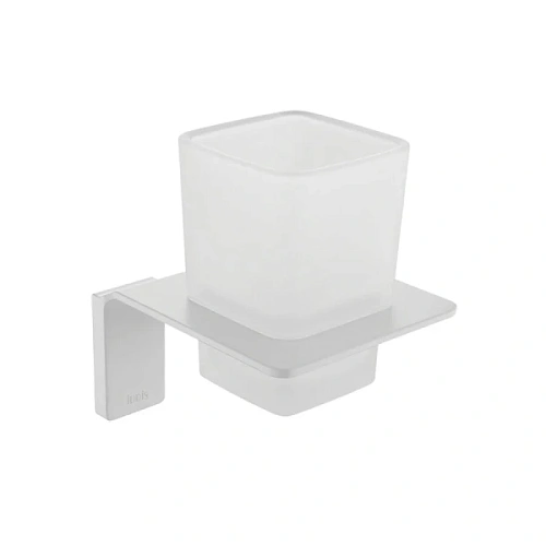 Стакан для ванной IDDIS Slide белый матовый - фото 1