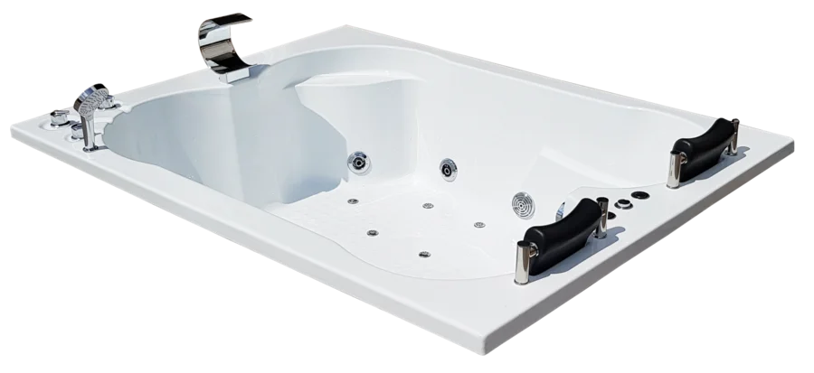 Ванна гидромассажная Royal Bath Hardon De Luxe RB083100DL, 200 x 150 см, белая (детальная фотография), асимметричные