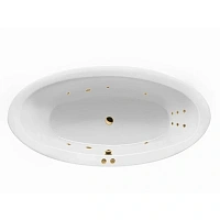 Ванна гидромассажная Excellent Lumina Line 190 x 95 см, белый/золото, WAEX.LUM19.LINE.GL