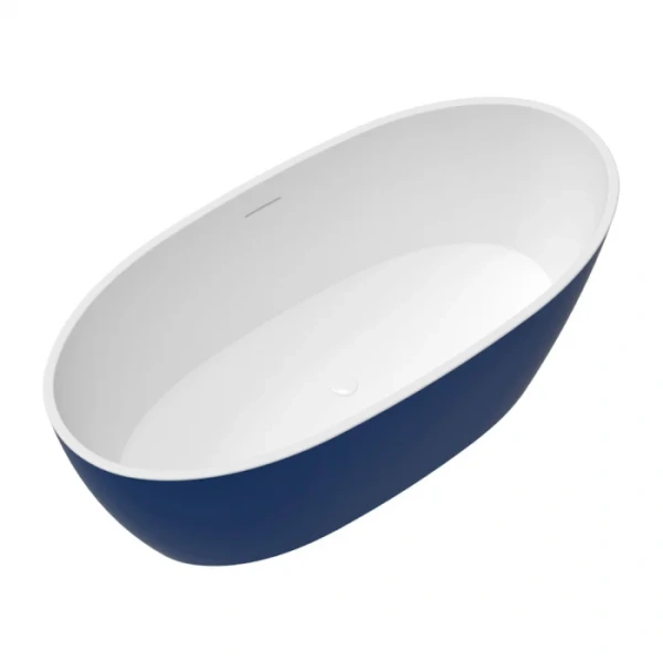 Ванна акриловая Delice Rondo 170х76 см синяя матовая DLR440104Bu (детальная фотография), современныe, hi-tech