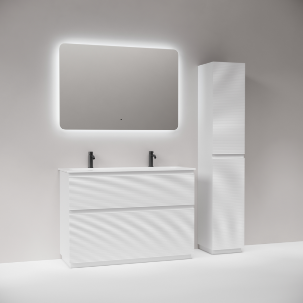 Тумба под раковину напольная Sancos Folk Floor 120 см bianco FL120FW (детальная фотография), окрашенные, декорированные