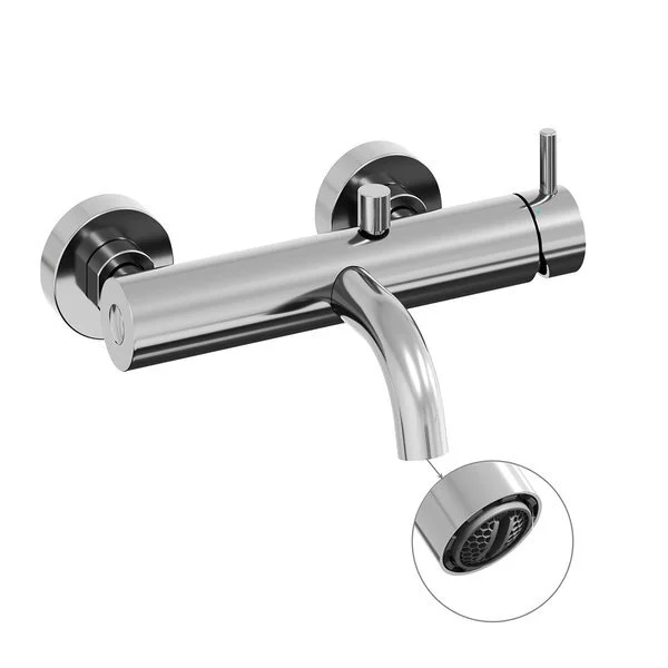 Смеситель для ванны Ravak Espirit X070 настенный (детальная фотография), хром, золото, белые, черные, другие