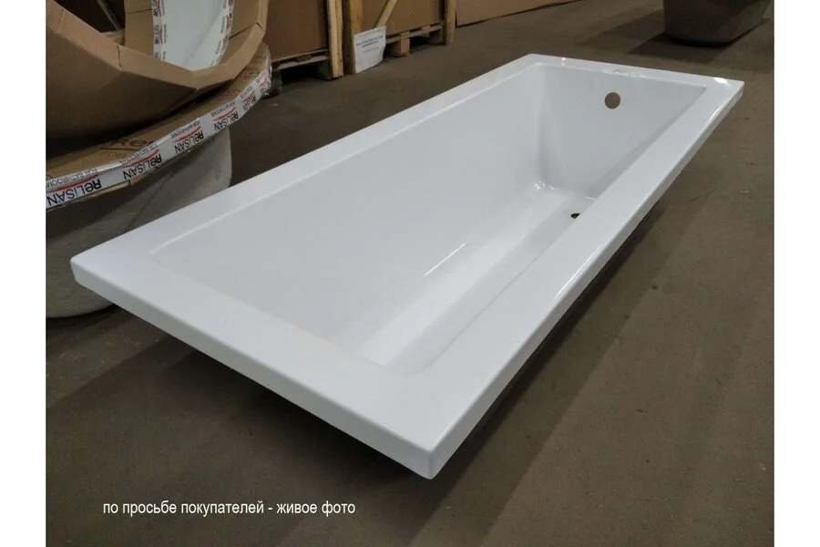 Ванна акриловая Relisan Stella Гл000026029 170 х 75 см, белая (детальная фотография), 170х75