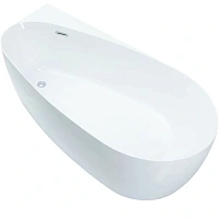 Ванна акриловая Allen Brau Priority 2, 170 х 80 см, слив-перелив в комплекте, белая, 2.31002.20