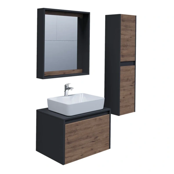 Зеркало Grossman Смарт 60 см с полкой 206007 (детальная фотография), современные, hi-tech