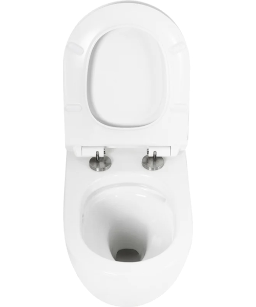 Унитаз подвесной Cezares Stylus белый CZR-6601-TH-TOR/CZR-2011-SC (детальная фотография), современные, hi-tech, круглые