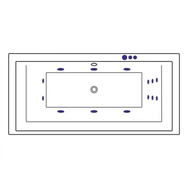 Ванна гидромассажная Excellent Crown Grand Smart 190 x 90 см, белый/золото, WAEX.CRG19.SMART.GL (детальная фотография), современныe, hi-tech