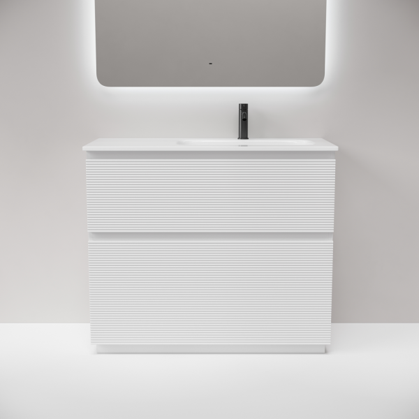Тумба под раковину напольная Sancos Folk Floor 100 см правая bianco FL100FRW (детальная фотография), напольная, пристенная