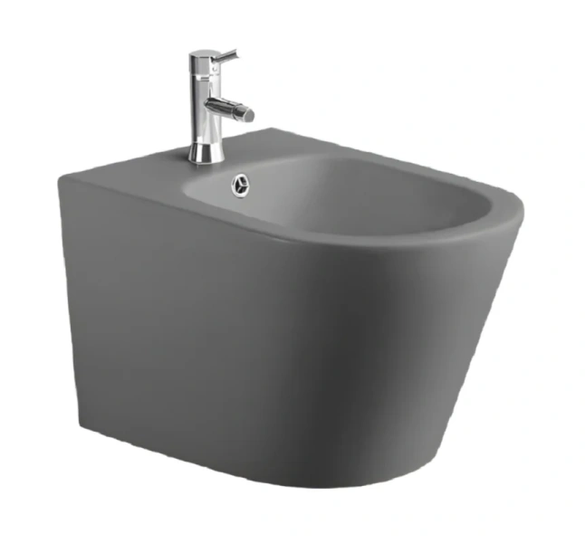 Биде подвесное Акватек Вега серое матовое AQ1057-MG (детальная фотография)