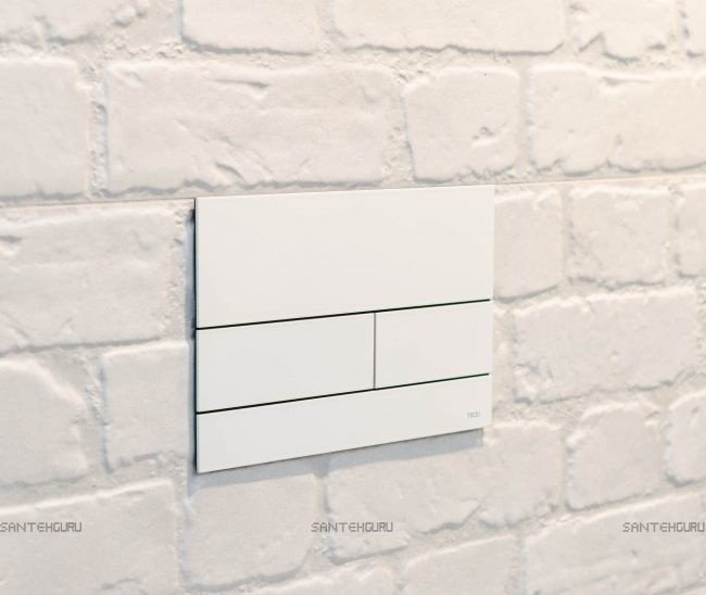 Клавиша смыва Tece TECEsquare II белая матовая 9240834 (детальная фотография), в наличии