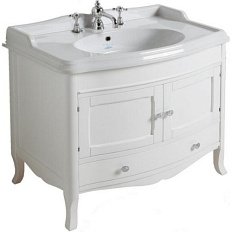 Тумба под раковину, цвет Bianco, изогнутые дверцы, Simas Arcade ARMC90 BIANCO
