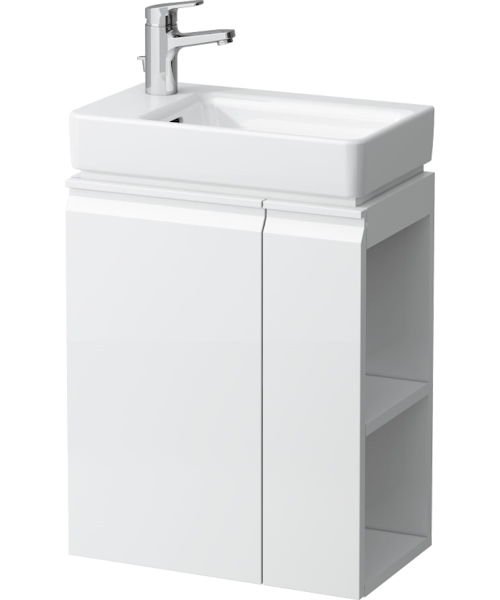 Раковина Laufen Pro S 48 см левая, с 1 отверстием для смесителя 8.1595.5.000.104.1 (детальная фотография), белые