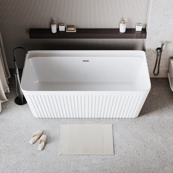 Ванна акриловая Grossman Cristal, GR-28021, 150 x 75 см, отдельностоящая, белая (детальная фотография), 150х75