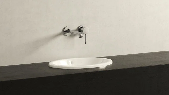 Смеситель для раковины Grohe Essence 19408001 (детальная фотография), современные, hi-tech