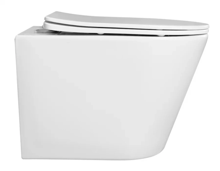 Унитаз подвесной Акватек Вега белый AQ1904T-00 (детальная фотография), без бачка, со скрытым бачком